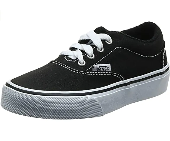 Vans scarpa sneakers da ragazzo in tela Doheny VN0A3MWA1871 nero bianco