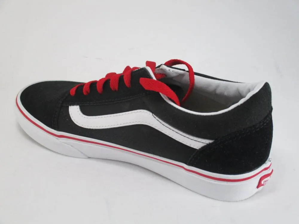 Vans scarpa sneakers da ragazzo Old Skool VN0A38HBORC nero-bianco-rosso