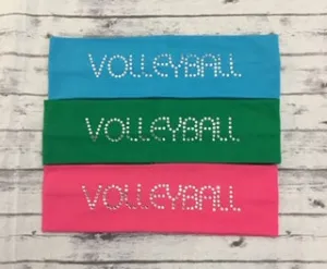 Volleyball Rhinestone Headbands