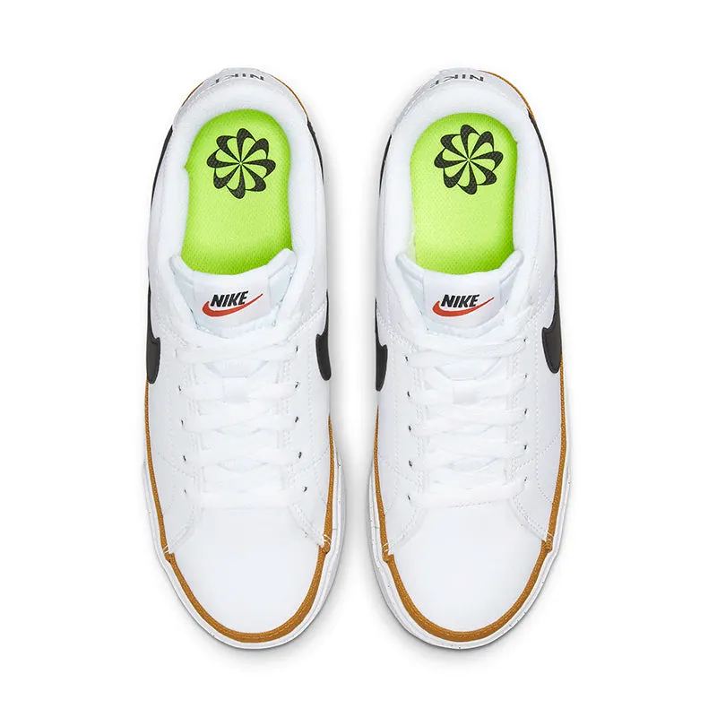 Women's Court Legacy Next Nature White/Black/Team Orange