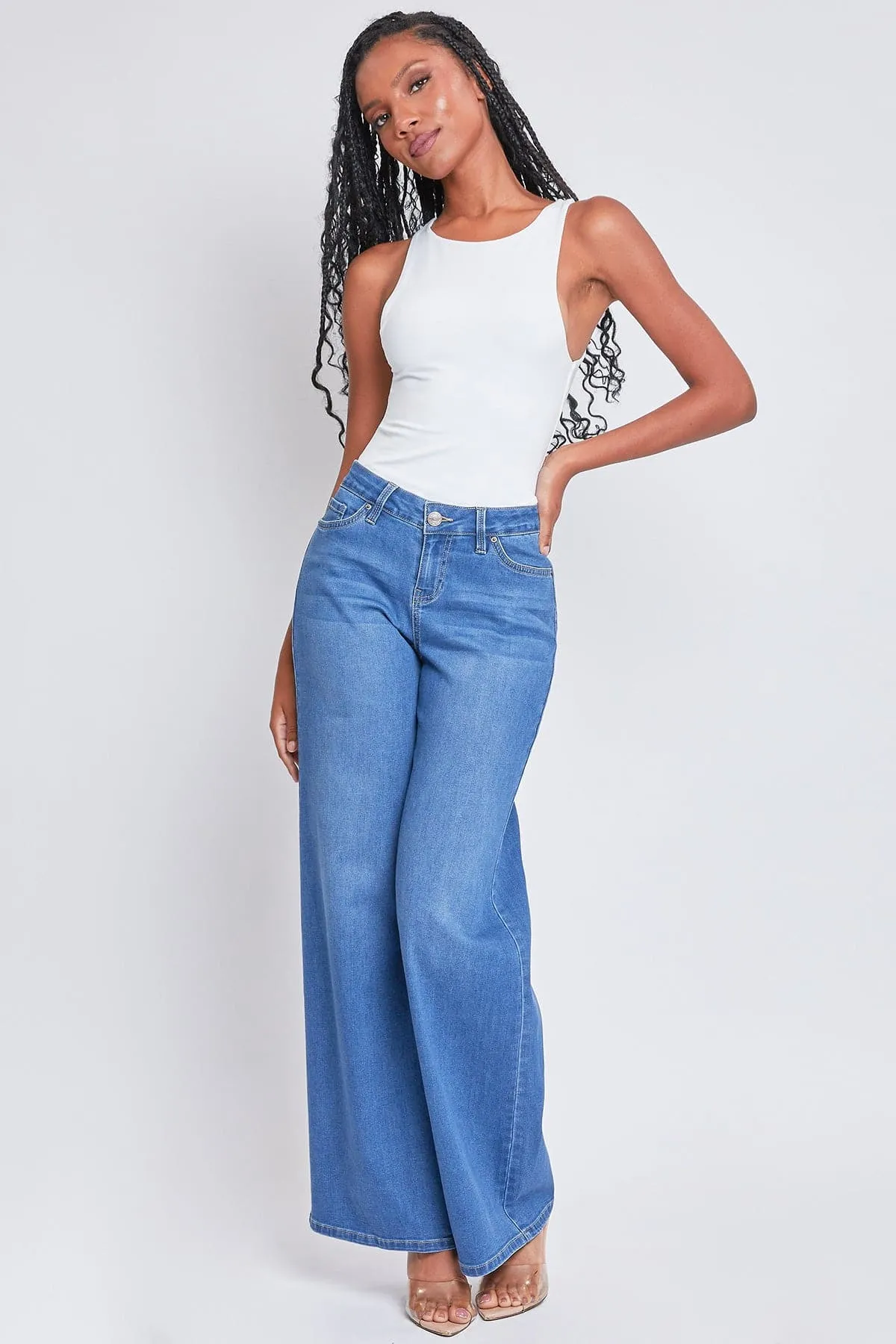 Women's Essential Low Rise Wide Leg Jeans