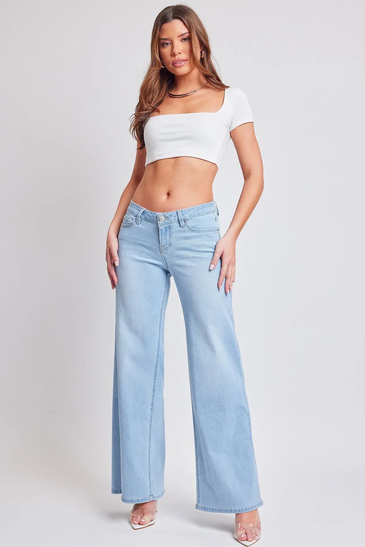 Women's Essential Low Rise Wide Leg Jeans