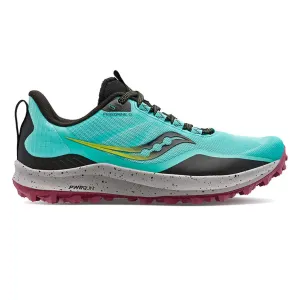 Womens Saucony Peregrine 12 - Cool Mint / Acid